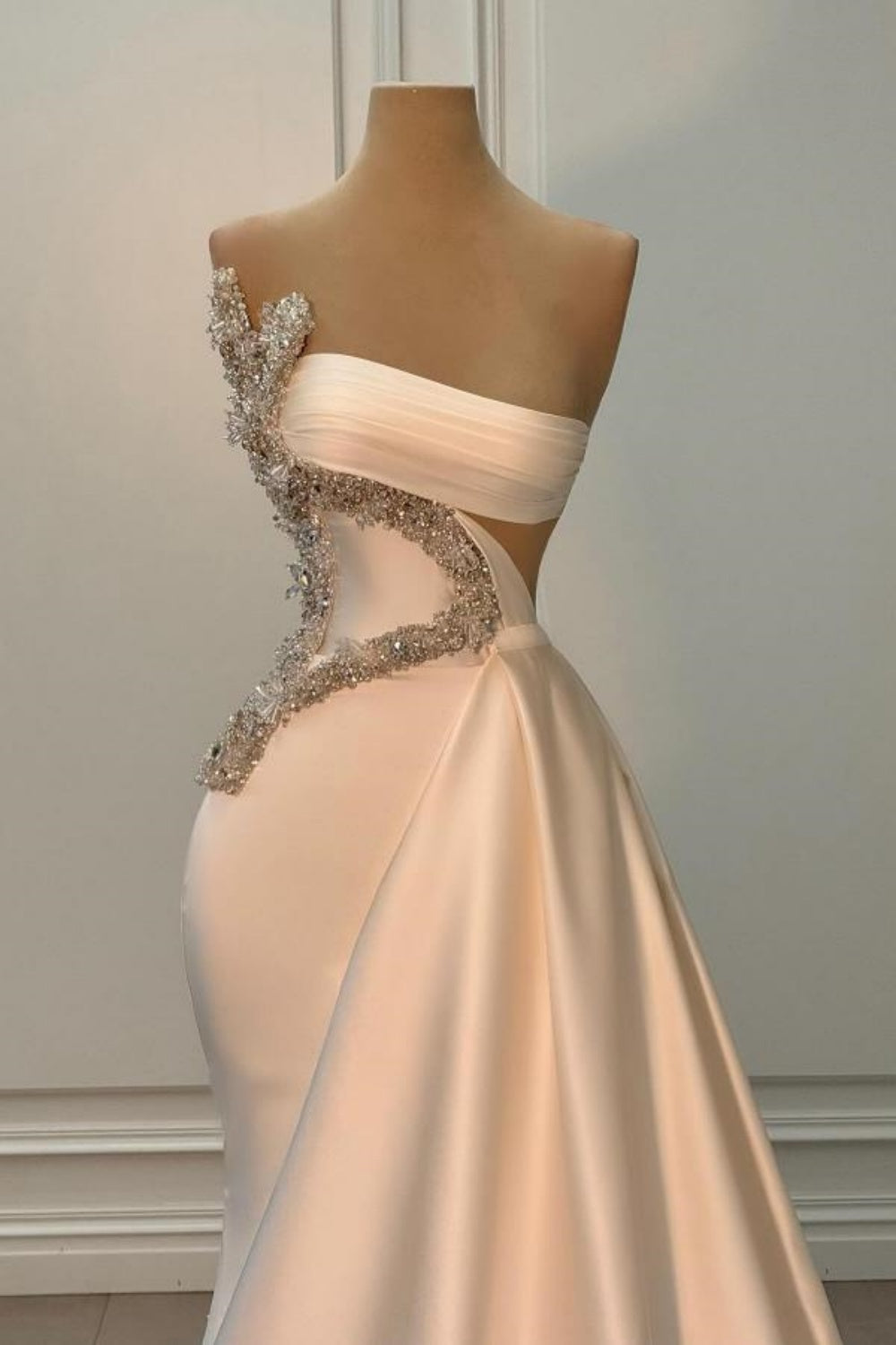 beaded empire waist prom dress A-Line Sweetheart Beads Empire-Waist Sleeveless Prom Dress With Slit Orange / 16