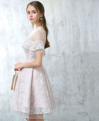 Elegant Cute Tulle Lace Short Prom Party Homecoming Dress For Women