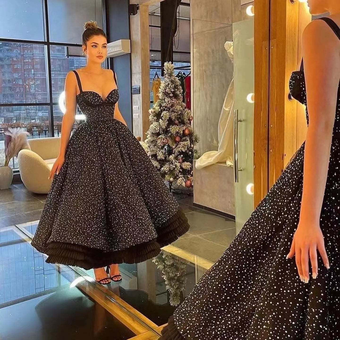 Sparkling Sweetheart Ball Gown Prom Dress with Beaded Lace Straps and Tulle Sparkling Sweetheart Ball Gown Prom Dress with Beaded Lace Straps and Tulle