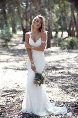 Backless Lace Mermaid Wedding Dress with Low Open Back