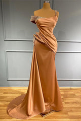 Elegant Off-Shoulder Ruffled Mermaid Evening Gown with Beaded Accents