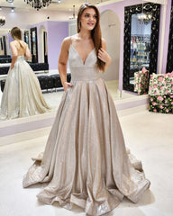 Elegant Sparkly Sequin Spaghetti Straps Evening Dress for Prom & Special Occasions