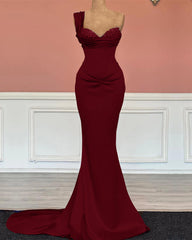Royal Blue Sequin One-Shoulder Long Mermaid Prom Dress