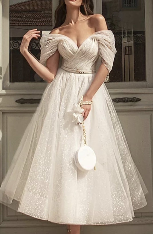 custom sparkly wedding dress