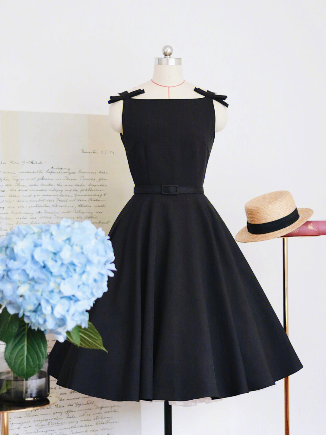 1950s Little Black Vintage Mrs. Maisel Dress - DollyGown