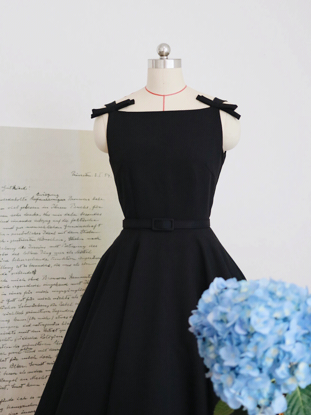 1950s Little Black Vintage Mrs. Maisel Dress - DollyGown