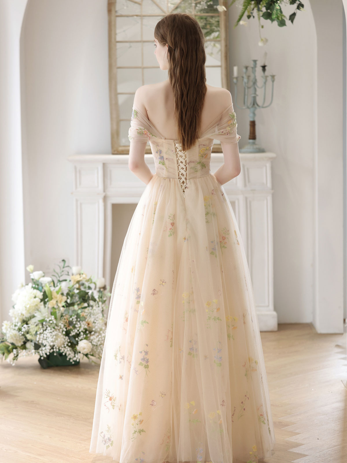 Fairytale Shiny Tulle Ballgown Princess Prom Wedding Dress with Lace  Beading Top - $192.492 #P74093 - SheProm.com
