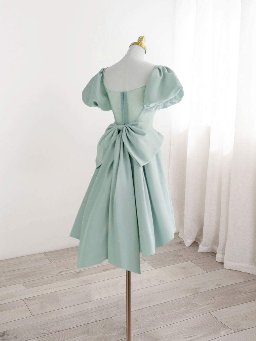 Mint Green Short Occcasion Party Dress Homecoming Dress - DollyGown
