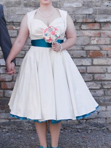 50er Jahre Hochzeitskleid Brautkleid Rockabilly Style,Tea Bridal Gowns,20081501-Dolly Gown