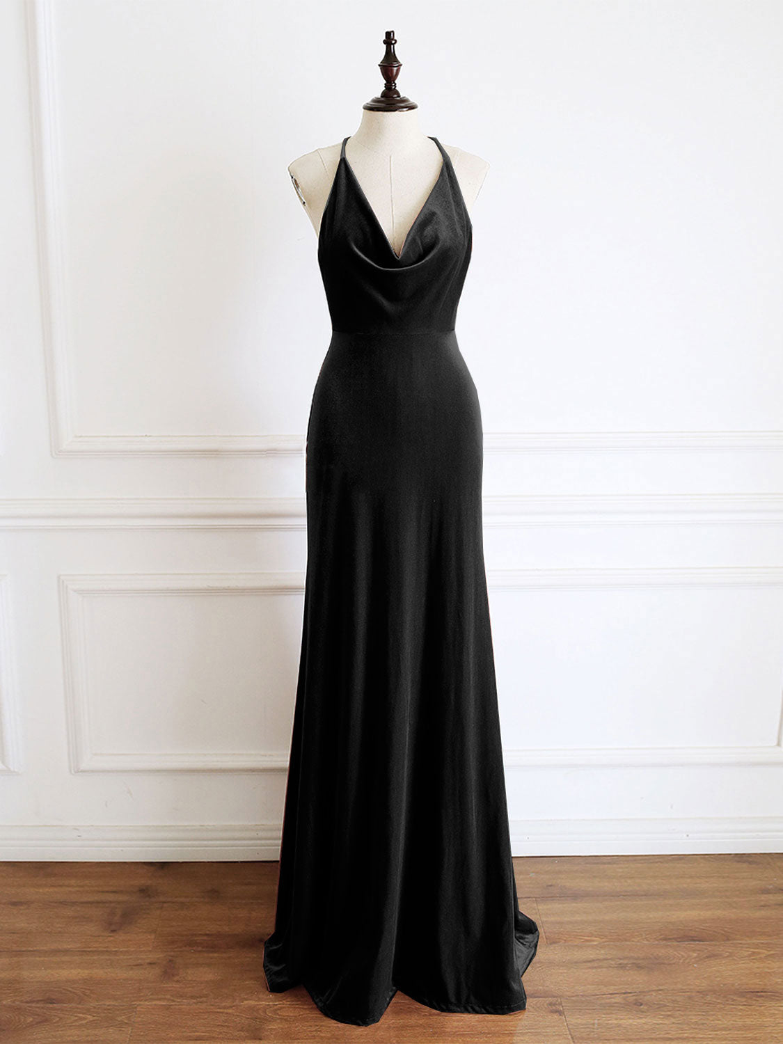 Emerald Green Cowl Neck Evening Dress Simple Formal Dress Emerald Green Cowl Neck Evening Dress Simple Formal Dress