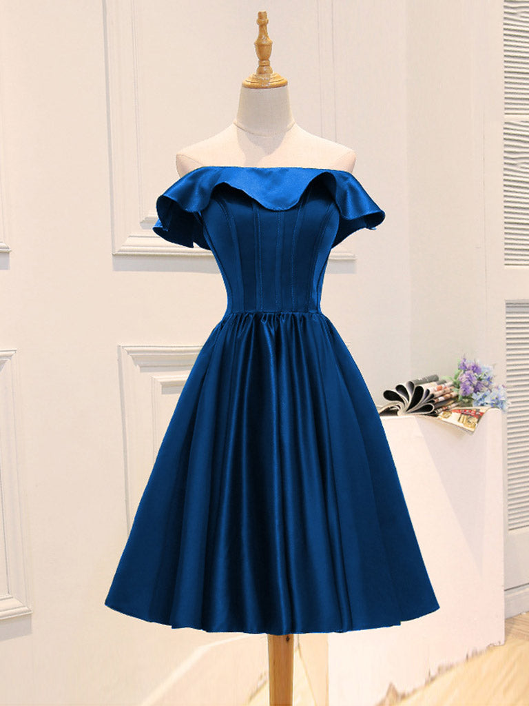 Vestidos Cortos Vestidos Para Damas En Color Azul Vestidos De Dama