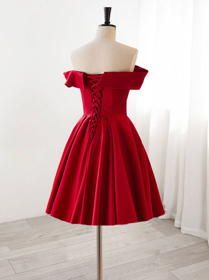 Unique Red Short Homecoming Dress 8th Grade Dance Dress - DollyGown