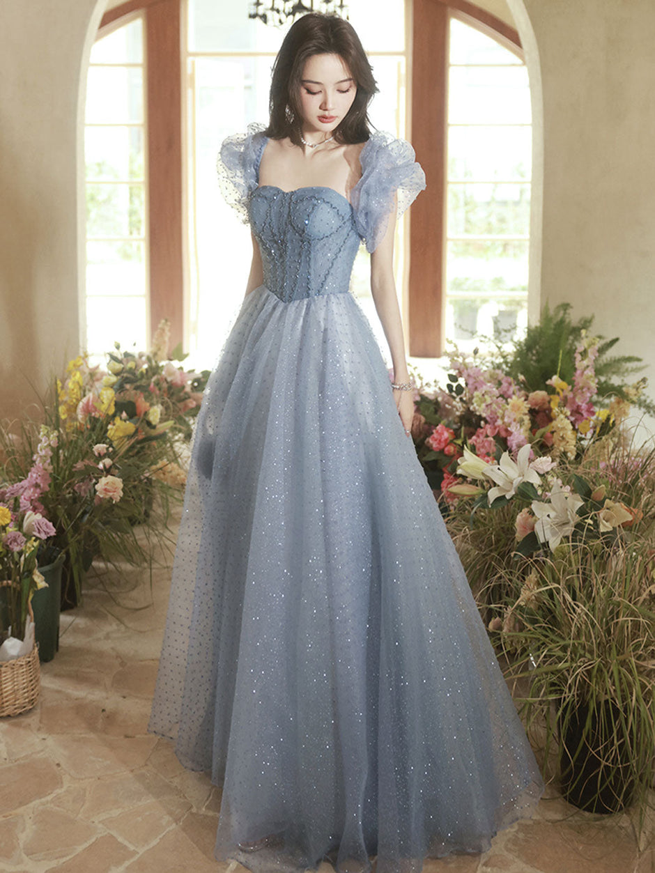 flowy boho prom dress Boho Lace Long Low Back A-line Summer Prom Dress Evening Dress
