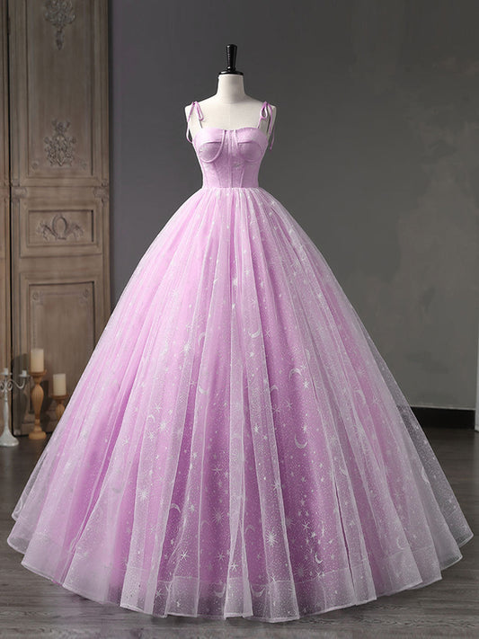 Lilac Ball Gown Corset Quinceanera Dress Sweet 16 Dress - DollyGown