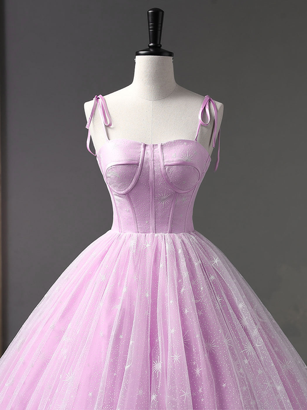 Lilac Ball Gown Corset Quinceanera Dress Sweet 16 Dress - DollyGown