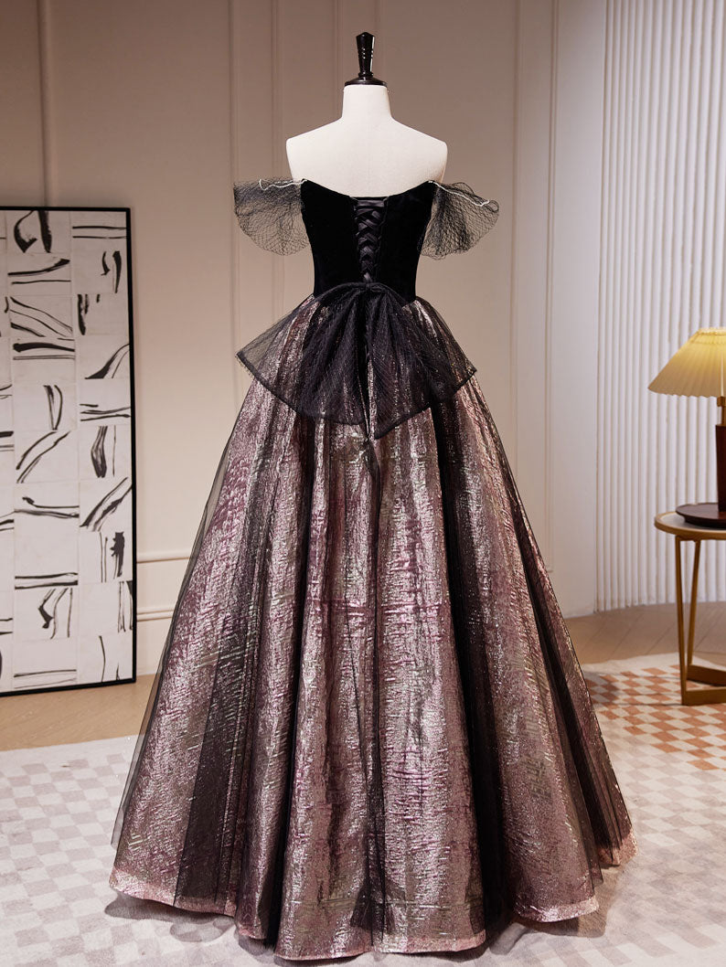 Coffee Color Off The Shoulder Drop Waist Formal Dress Prom Dress Coffee Color Off The Shoulder Drop Waist Formal Dress Prom Dress