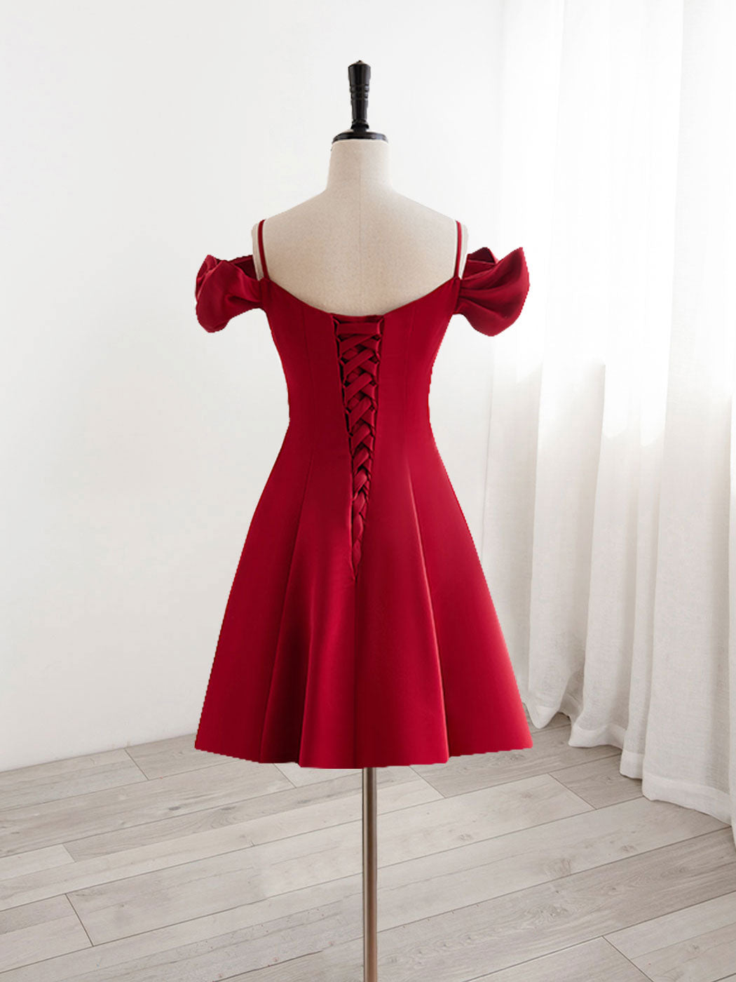 Red Short Formal Dress Juniors Homecoming Dress