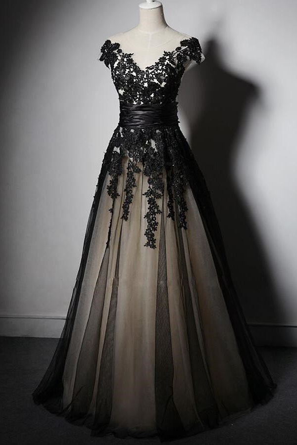 Black Prom Dress,Modest Prom Dress,Country Prom Dress, Long Prom Dress,MA037-Dolly Gown
