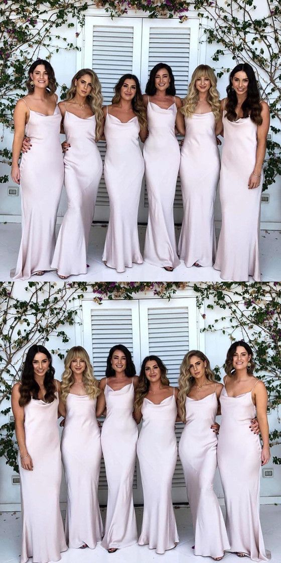 Boho Summer Sheath Simple Long Bridesmaid Dresses,Wedding Party Dress,GDC1120-Dolly Gown