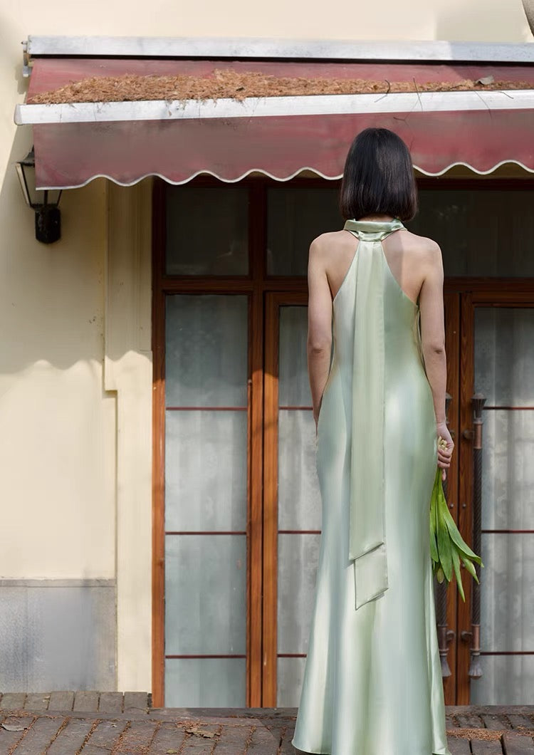 Casual Simple Silk Fitted Wedding Dress for Summer Wedding Casual Simple Silk Fitted Wedding Dress for Summer Wedding