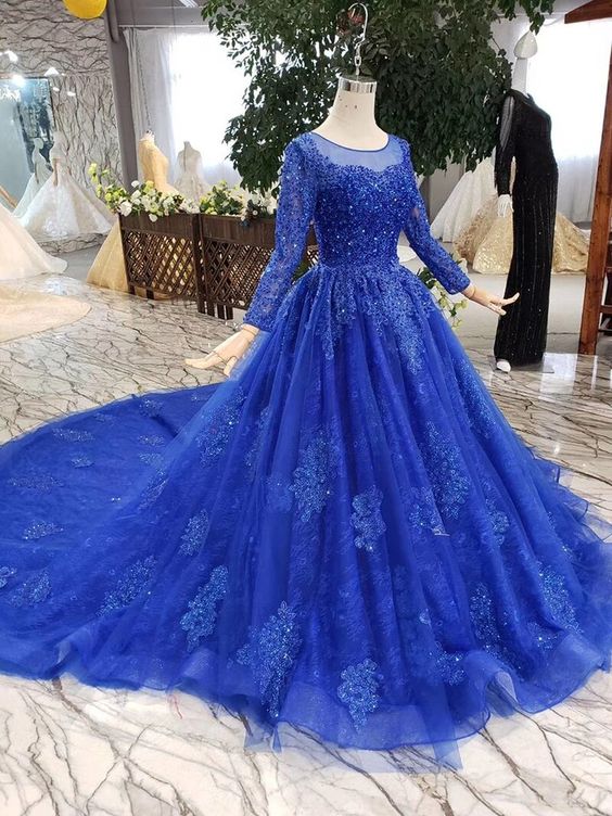 Tulle Ball Gown Off The Shoulder Quinceanera Dresses Lace Embroidery –  Lisposa