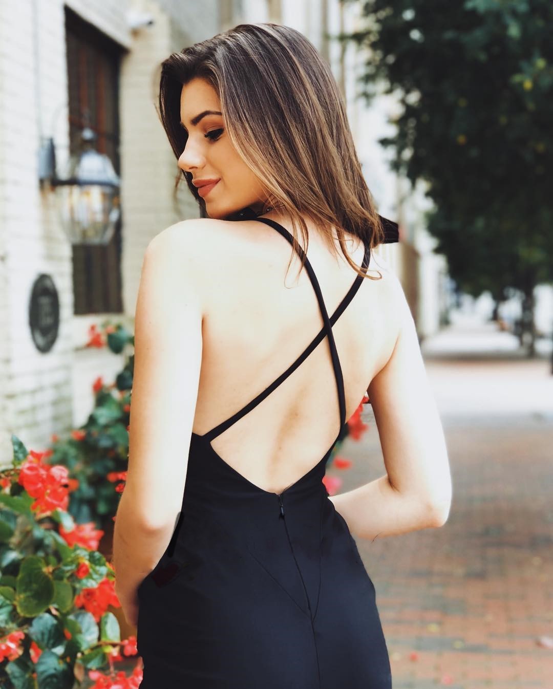 Charming Black Jersey Bodycon Formal Prom Dress with Slit Cross Straps Back,20081628-Dolly Gown