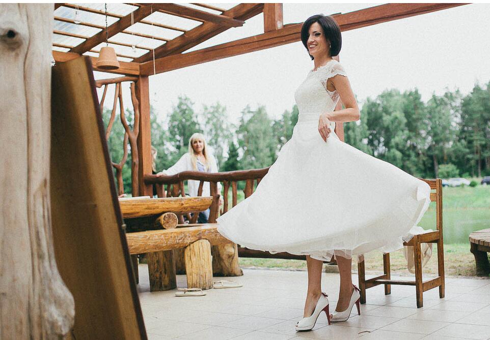 older bridesmaid dresses Black Off Shoulders Vintage Style Short Wedding Dress with Sleeves for Older Brides