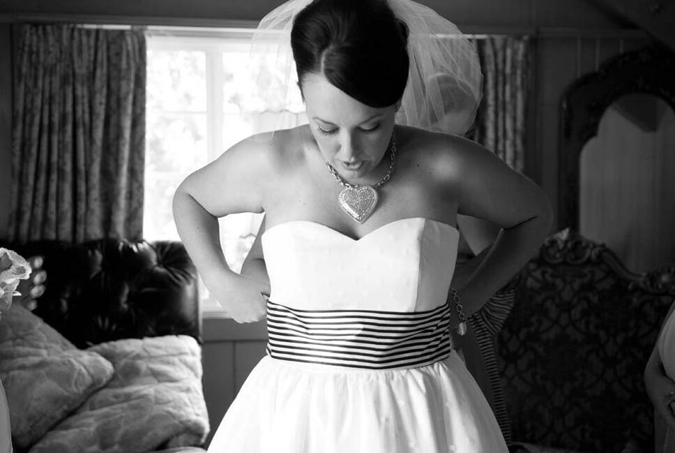 Cheap Simple Strapless Sweerheart Vintage Short Wedding Dress,20111659-Dolly Gown