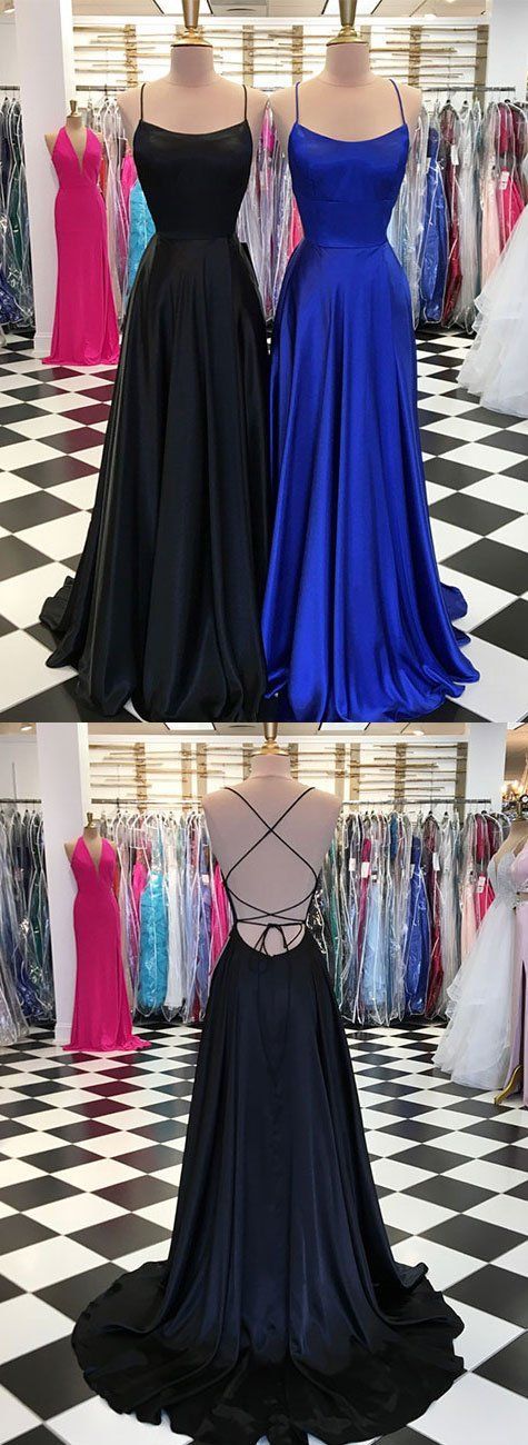 Backless Crisscross Straps Simple Long Evening Dress Royal Blue Prom Dress Backless Crisscross Straps Simple Long Evening Dress Royal Blue Prom Dress