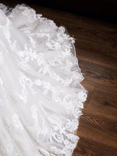 Classy Off The Shoulder Lace Wedding Dress - DollyGown