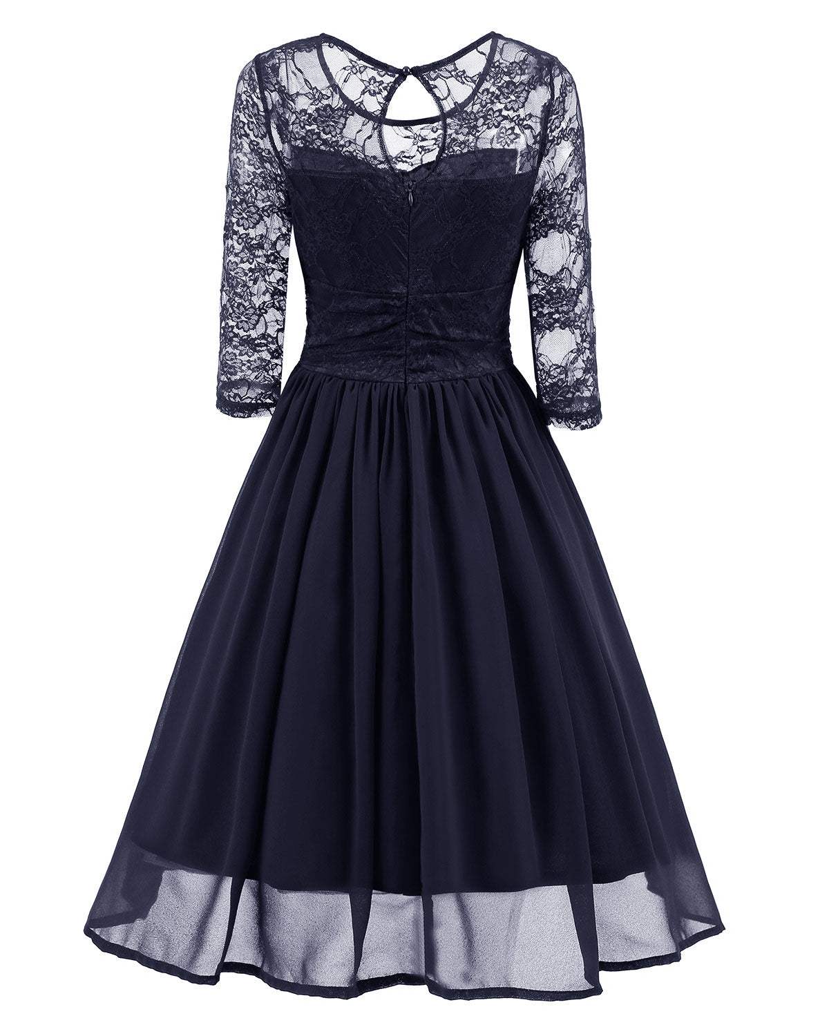 Buy Navy Blue Georgette Party Wear Gown | Appelle Fashion
