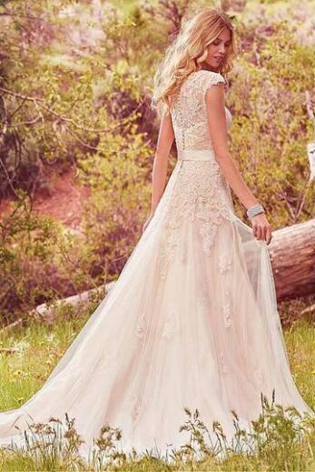 Country Lace Wedding Dress,Vestido de Novia,GDC1335-Dolly Gown