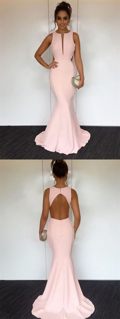 Simple Prom Dress,Light Pink Prom Dress Mermaid,GDC1182