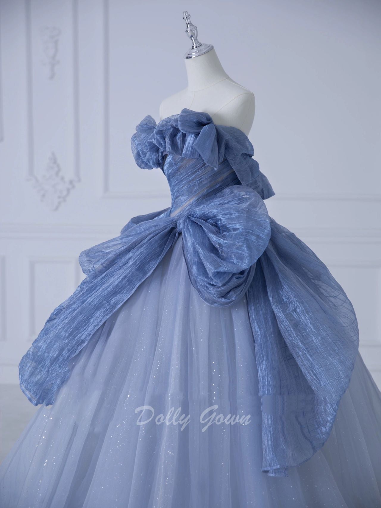 Dusty Blue Ball Gown Prom Dress Dusty Blue Ball Gown Prom Dress