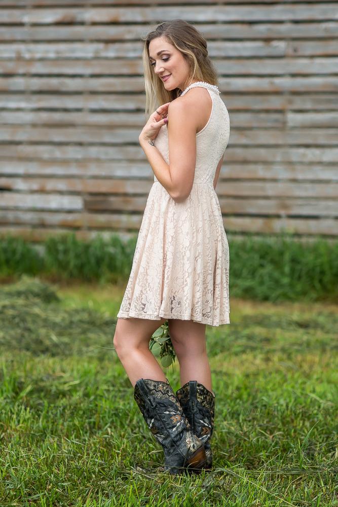 Long Sleeve Dresses And Cowgirl Boots Western Boots Boots Dressing