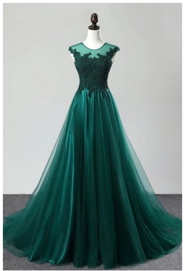 Emerald Green Ball Gown For Prom Sweet 16th Dress - Dollygown