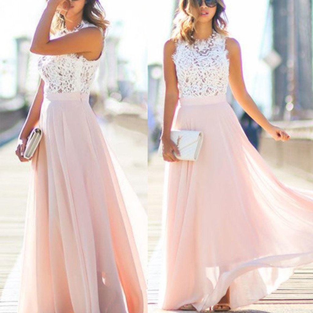 Pink Bridesmaid Dresses,Pink Prom Dress,Long Bridesmaid Dresses,Dresses for Wedding Guests,FS040-Dolly Gown