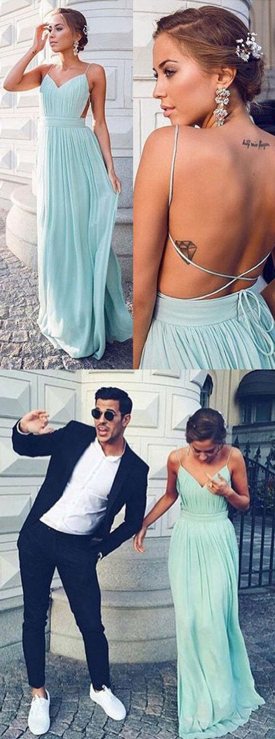 Sexy Bridesmaid Dresses Sexy prom Dress Backless Blue Bridesmaid Dresses,FS041-Dolly Gown