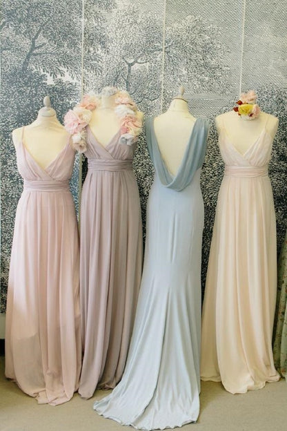 Boho Long Bridesmaid Dresses, Mixed Bridesmaid Dresses, Beach Bridesmaid Dresses, FS070-Dolly Gown