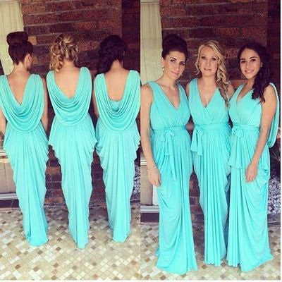 Bridesmaid Dresses Blue, Unique Bridesmaid Dresses,Brautjungfernkleider,Robe De Demoiselle D'Honneur Bleu,FS101-Dolly Gown