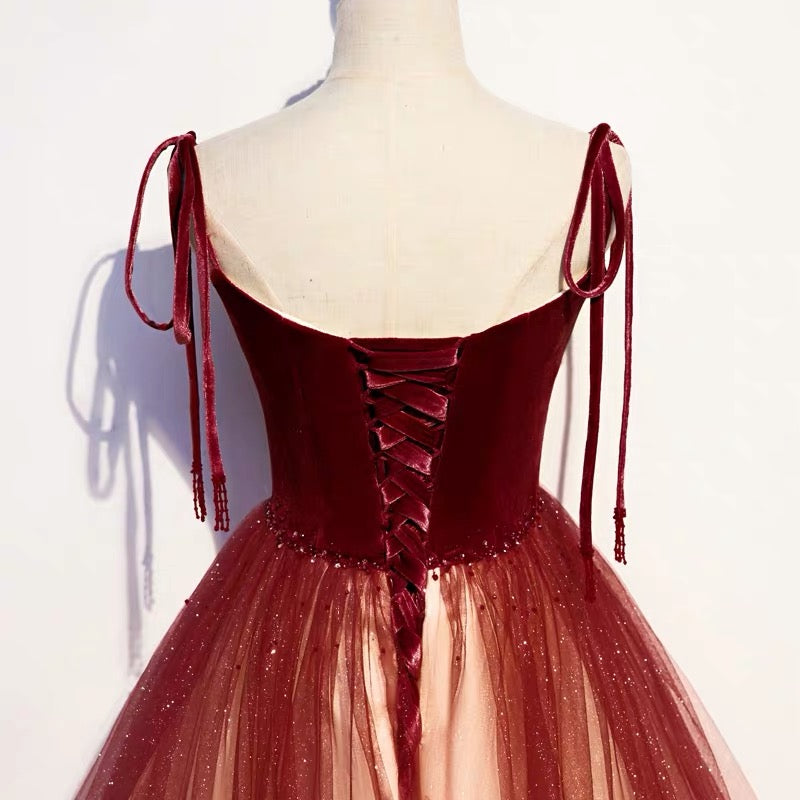 Fairytale Red Gradient Prom Dress Fairytale Red Gradient Prom Dress