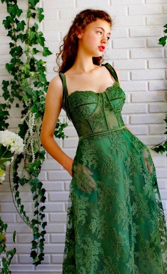 Green Lace Senior Prom Dress Graudation Dress Green Lace Senior Prom Dress Graudation Dress