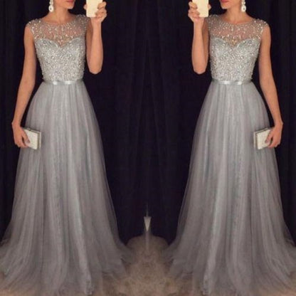 Grey Prom Dress,Long Prom Dress,2021 Prom Dress,Fashion Formal Dress,MA121-Dolly Gown