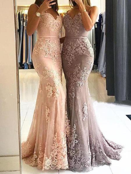 Lace Mermaid Long Occasion Party Dress,Formal Prom Dress,Wedding Dress,GDC1057-Dolly Gown