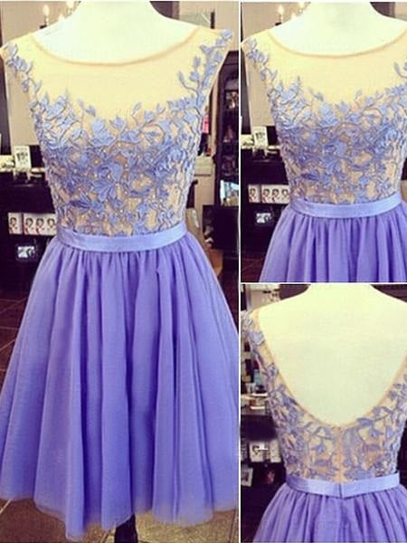 Lavender Homecoming Dress Prom Dress For Teens Freshmen Homecoming Dress Graduation Dress,MA094-Dolly Gown