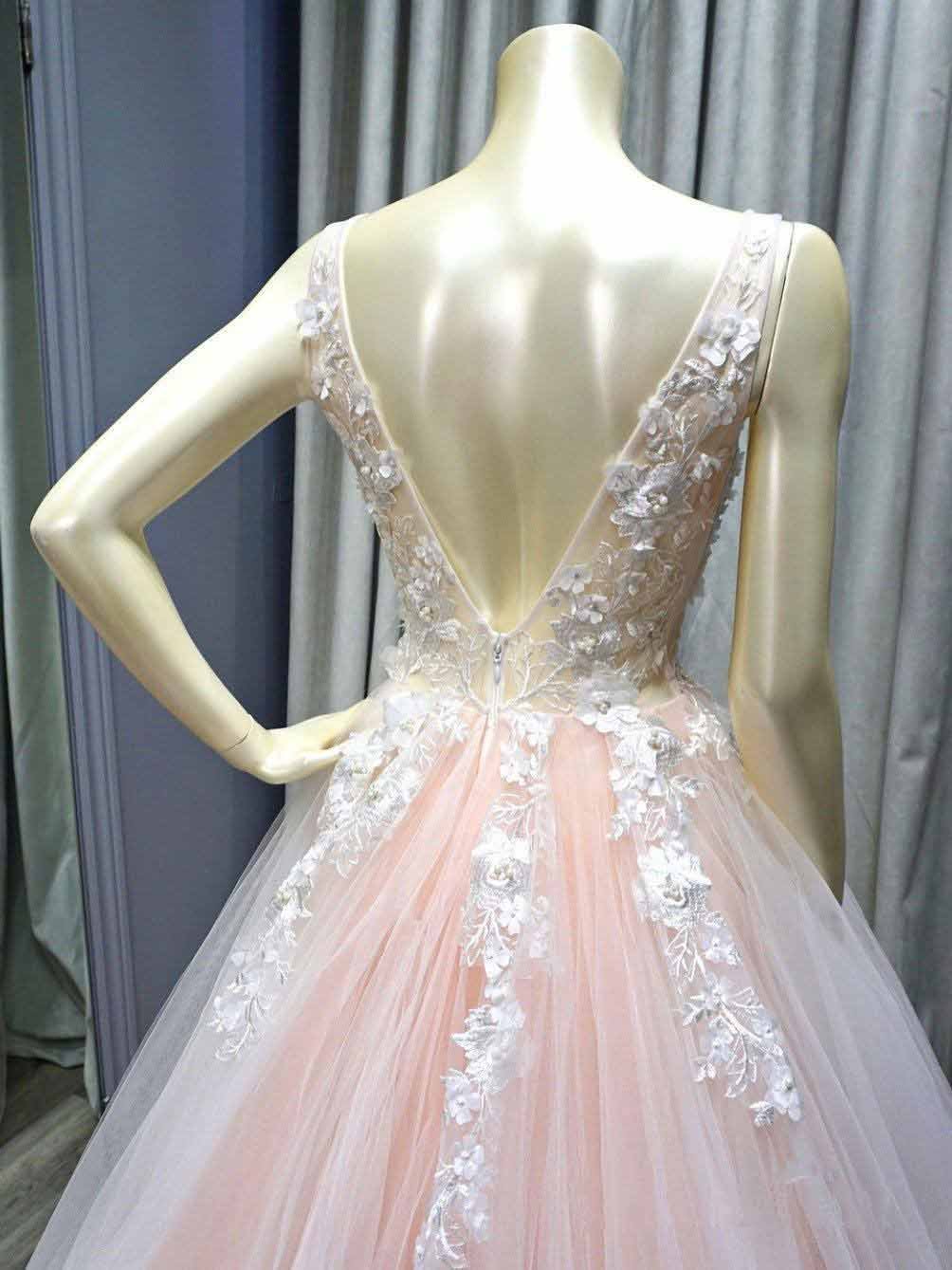 Lavender Tulle Princess Plunge V neck Formal Dress Puffy Prom Dress Lavender Tulle Princess Plunge V neck Formal Dress Puffy Prom Dress
