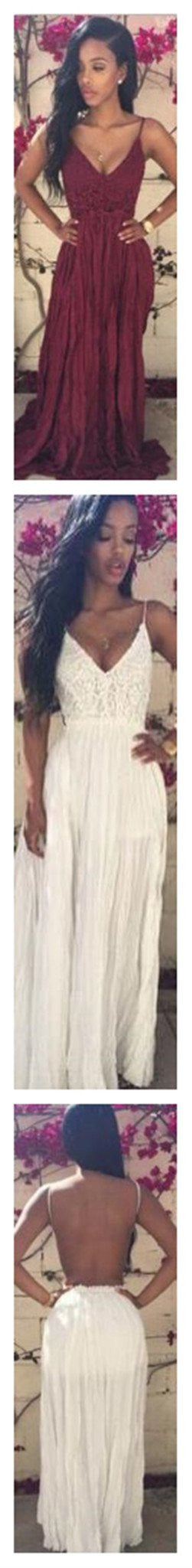 Backless Prom Dress,Backless Evening Dress,Boho Prom Dress,Robe De Soiree,MA029-Dolly Gown
