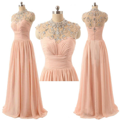 Pink Prom Dress,Pink Evening Dress,Long Prom Dress,Long Formal Dress,MA042-Dolly Gown
