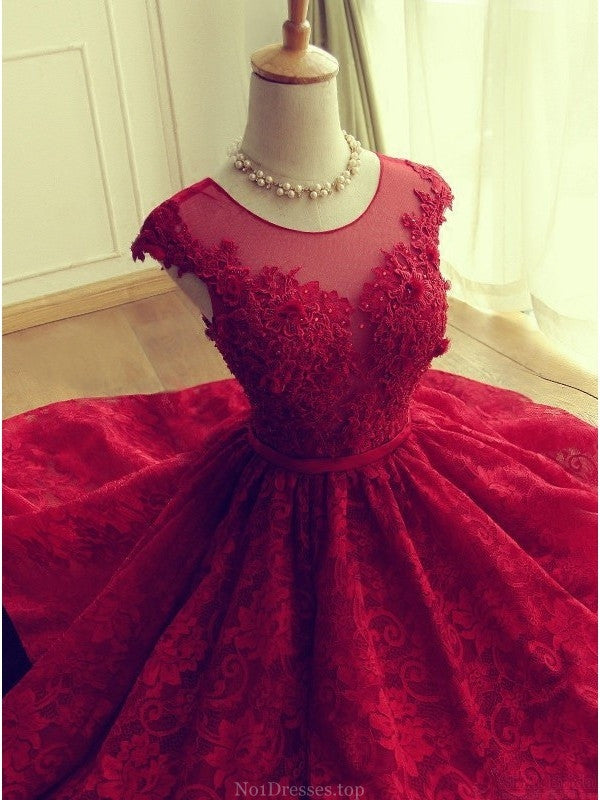 Short Prom Dress Red Prom Dress Vintage Prom Dress Red Short Formal Dresses,MA046