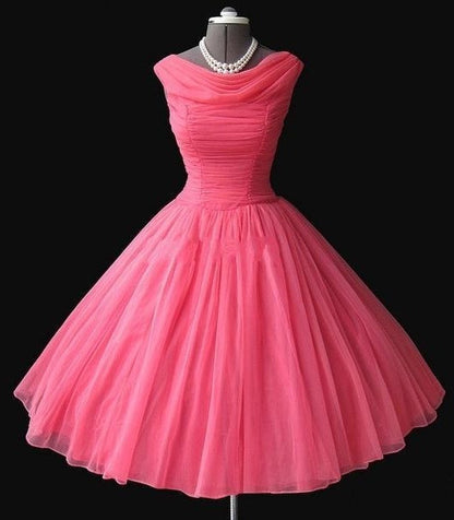 Watermelon Prom Dress 50s Prom Dress Vintage Prom Dress Ball Gown Prom Dress,MA079